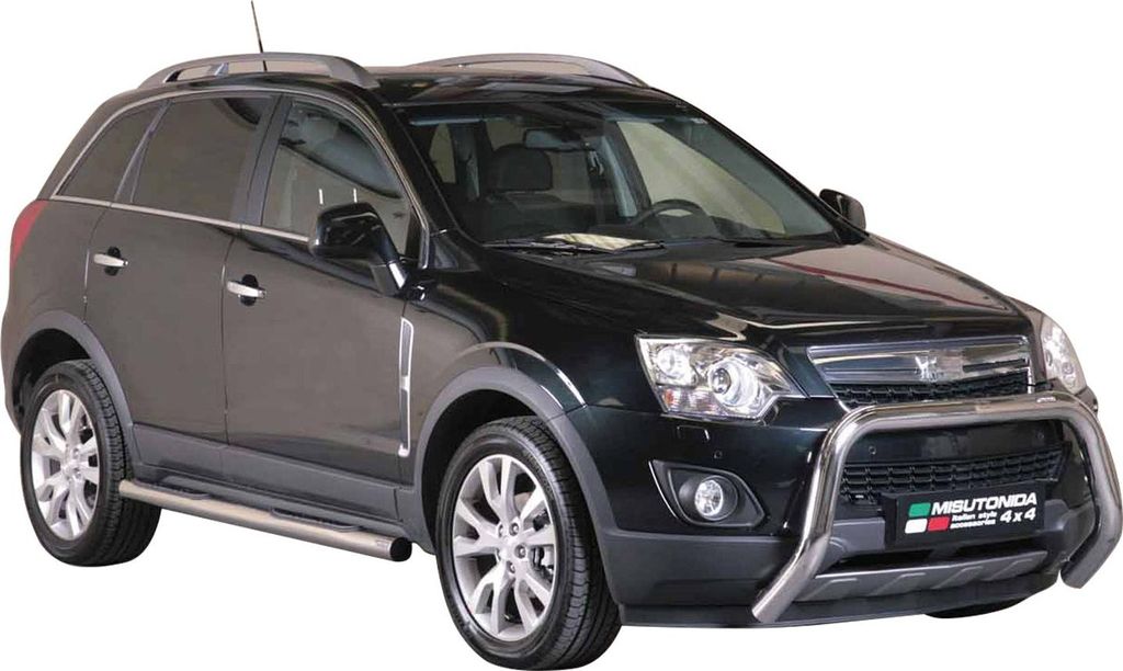 Frontbügel Frontschutzbügel für Opel Antara 2011-2015 ø76mm Stahl Silber Schutz