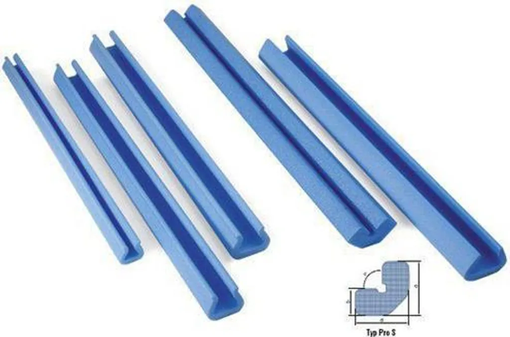 Éviter les chocs avec le profilé mousse UT 15 bleu - 2000x35x24x9mm