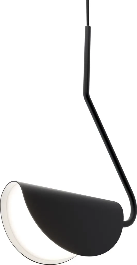 Maytoni Mollis Suspension Moderne G9 en Métal Noir et Acrylique 1 Lampe