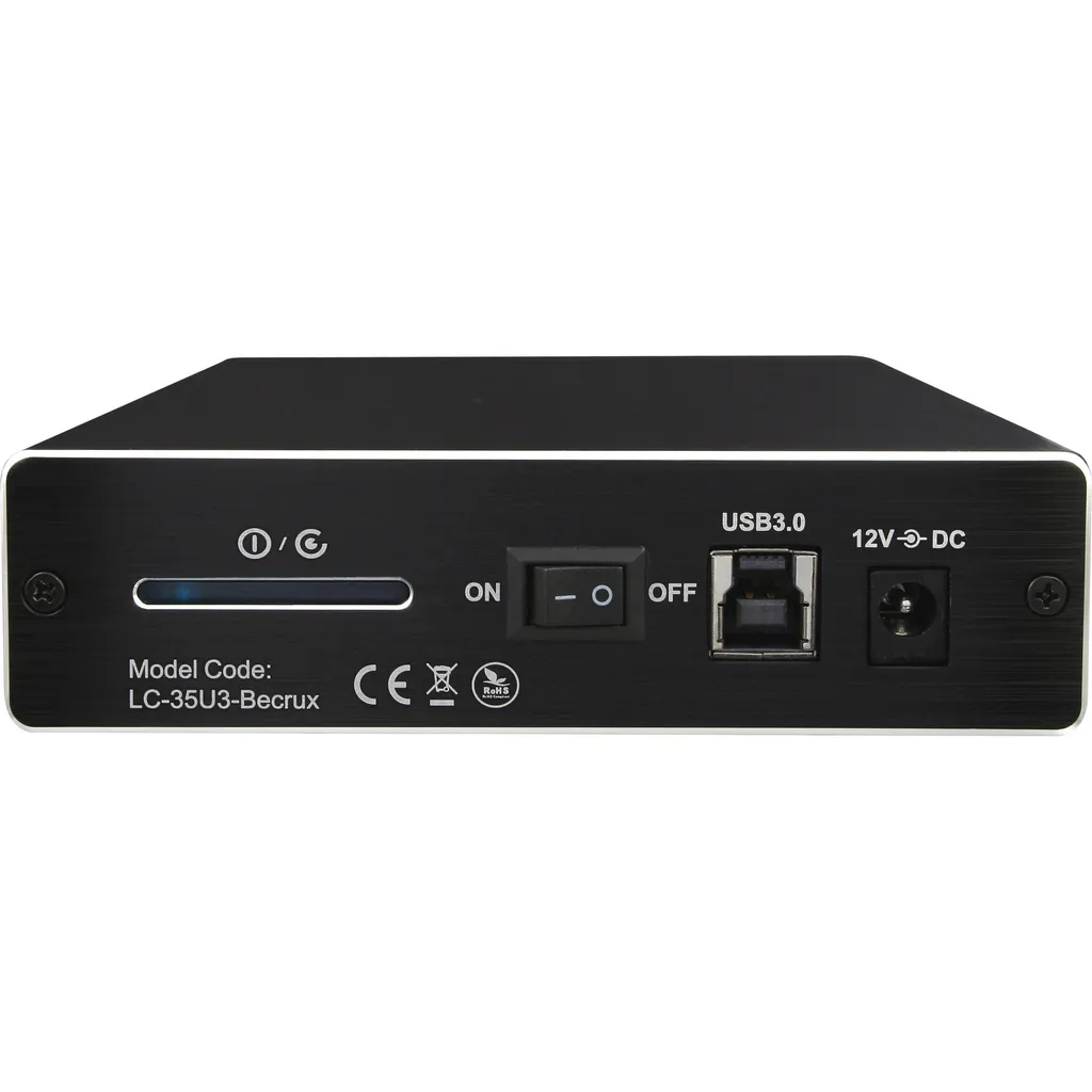 Case HDD 3.5 LC-Power LC-35U3-Becrux SATA III USB 3.0 Nero - 2