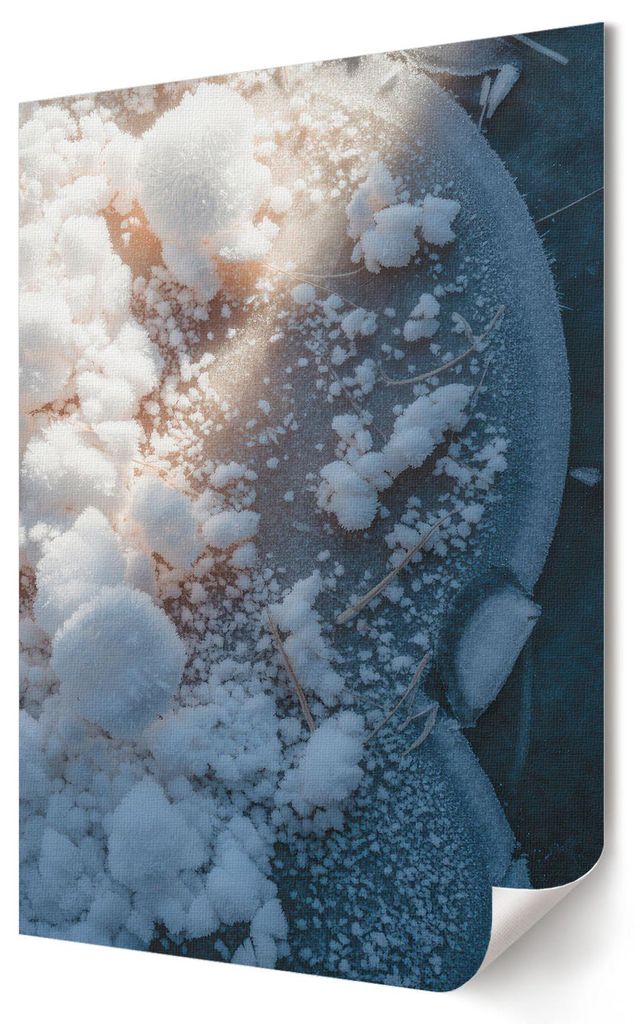 Winterklima- Kunstdruck A1 (59x84 cm) - Minimalistisch, Modern- Wandbild für Wohnzimmer Schlafzimmer & Flur, Modernes Poster Wanddeko, Ungerahmt