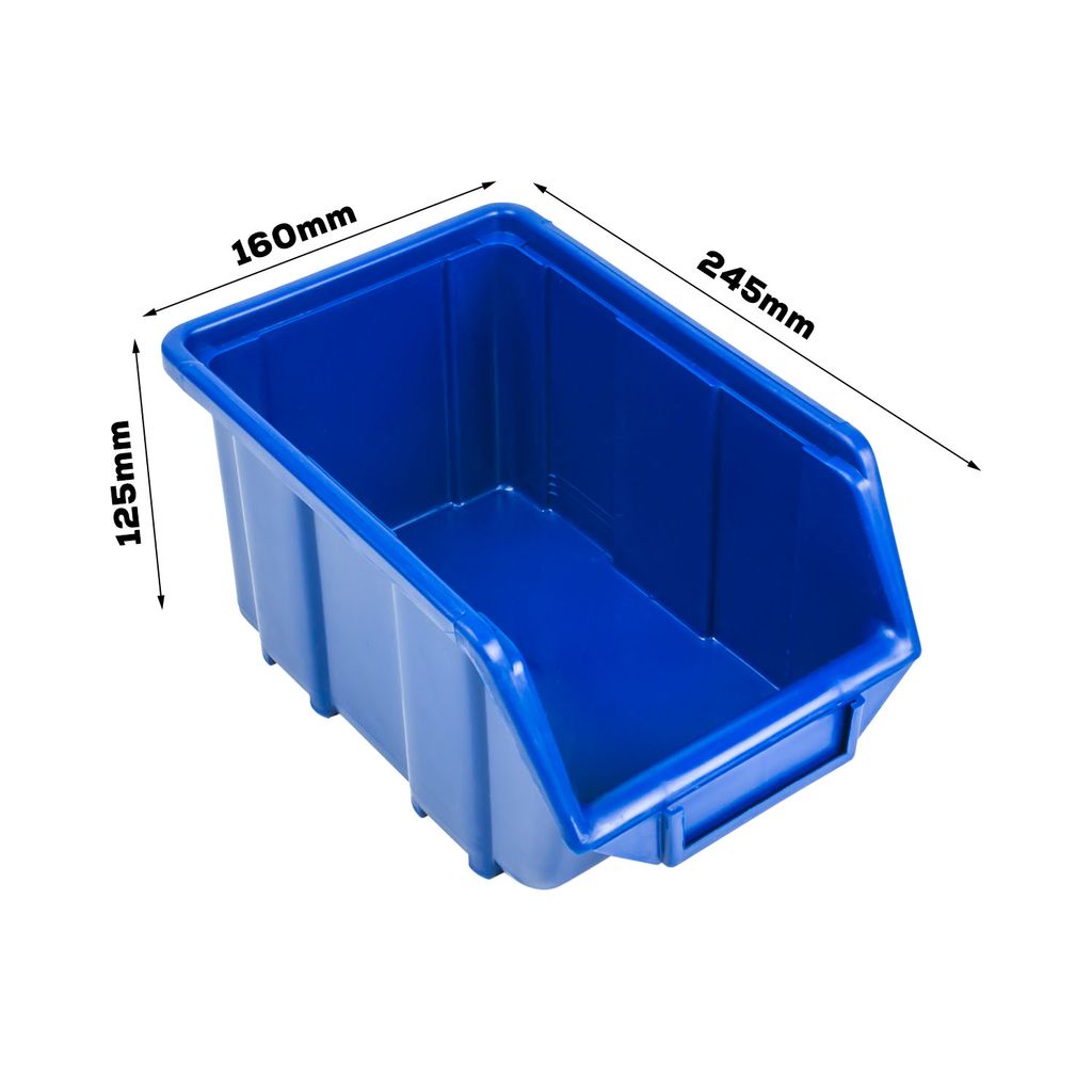 schwarz und blau Ecobox Ergobox Stapelboxen Größe 2 