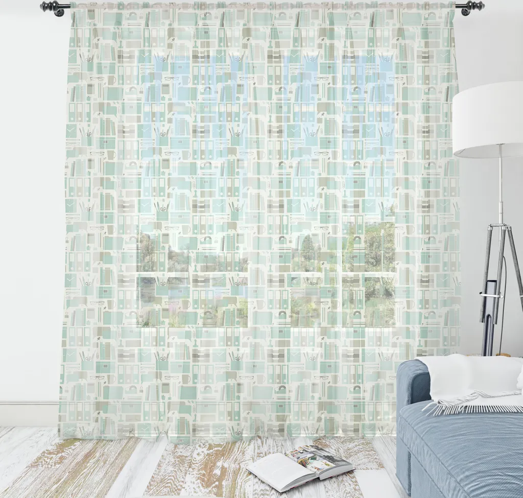 Arazzo ABAKUHAUS 240x274cm: Decorazione Ufficio Neutra Seafoam Sepia