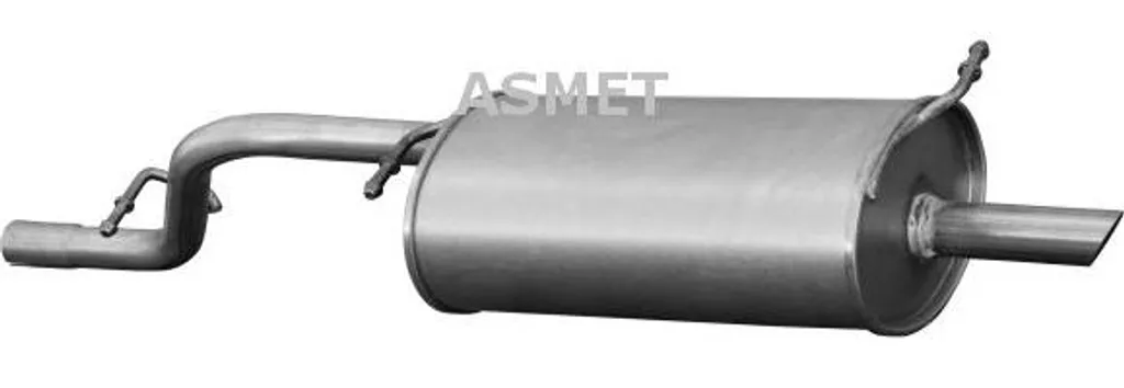 Silencieux arrière en acier aluminisé ASMET 7115 pour auto KA