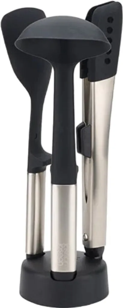 Set d'ustensiles de cuisine 3 pièces avec socle Joseph Joseph Elevate Fusion