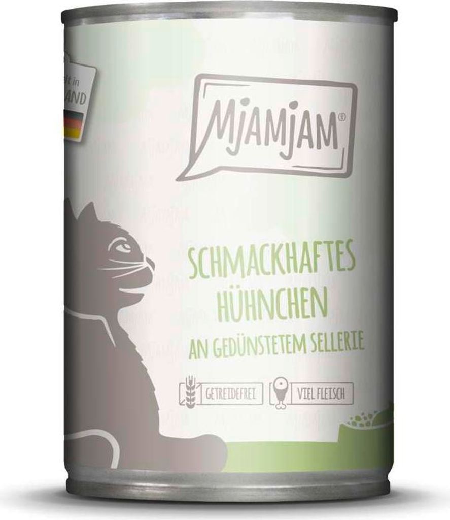 MjAMjAM schmackhaftes Hühnchen an gedünstetem Sellerie 400gx6