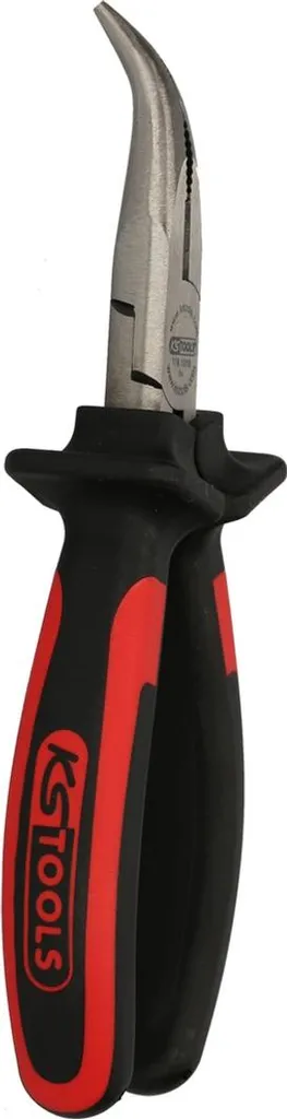 Pince à bec rond courbé ERGOTORQUE KS-Tools 115.1018-E pour électricien