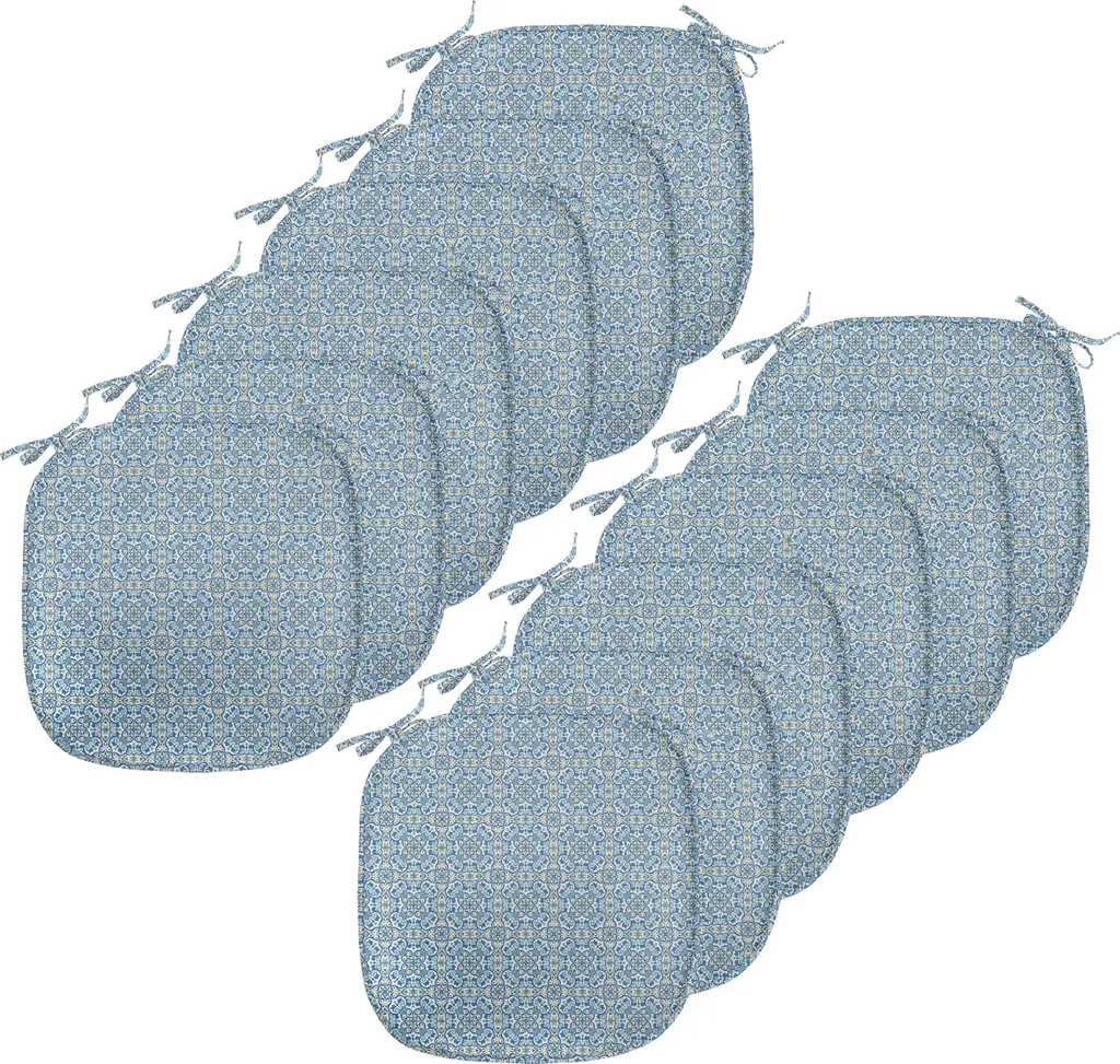 Galette de Chaise Antidérapante et Lavable pour Cuisine Lot de 12