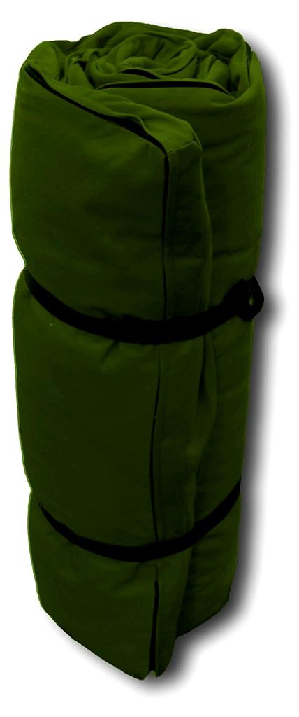 Tragbarer Futon Dunkelgrün, 200x80x4 cm