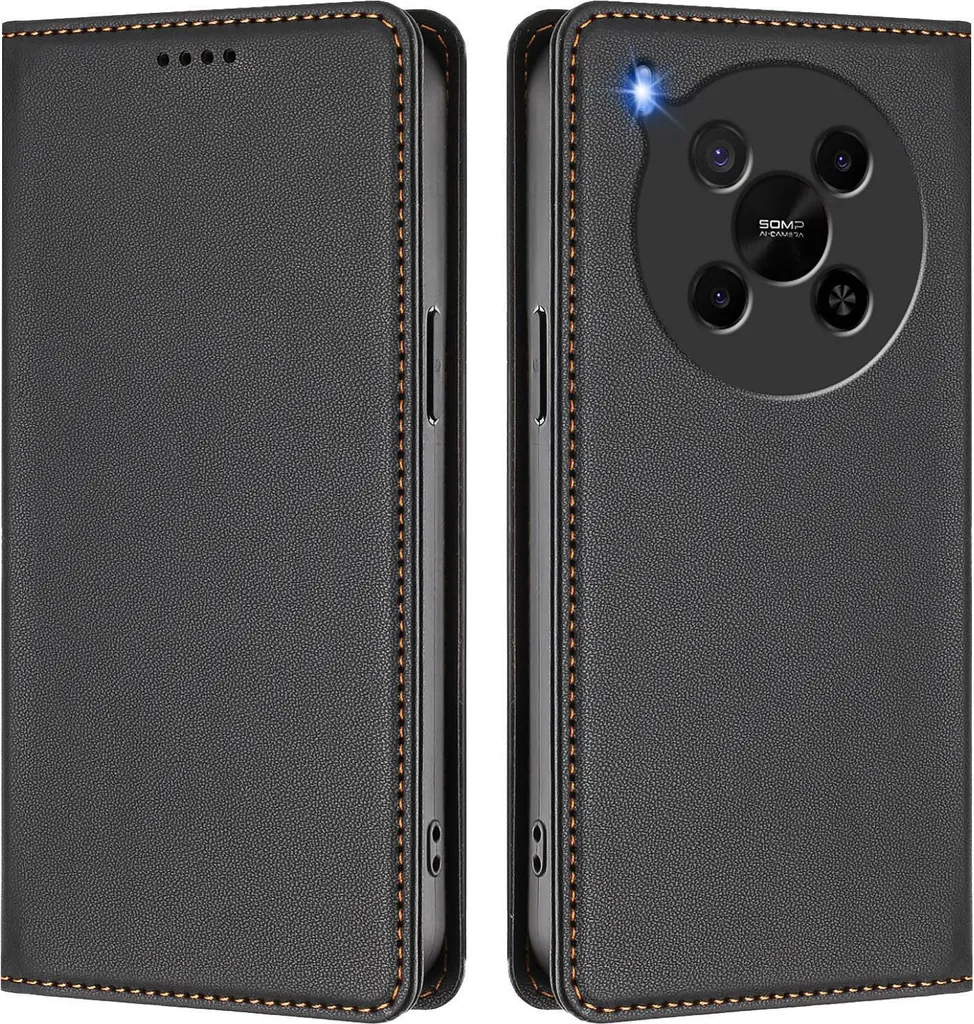 SUPER OFFERTA: Custodia ZTE Blade V70 Max Pelle Nera + Stand