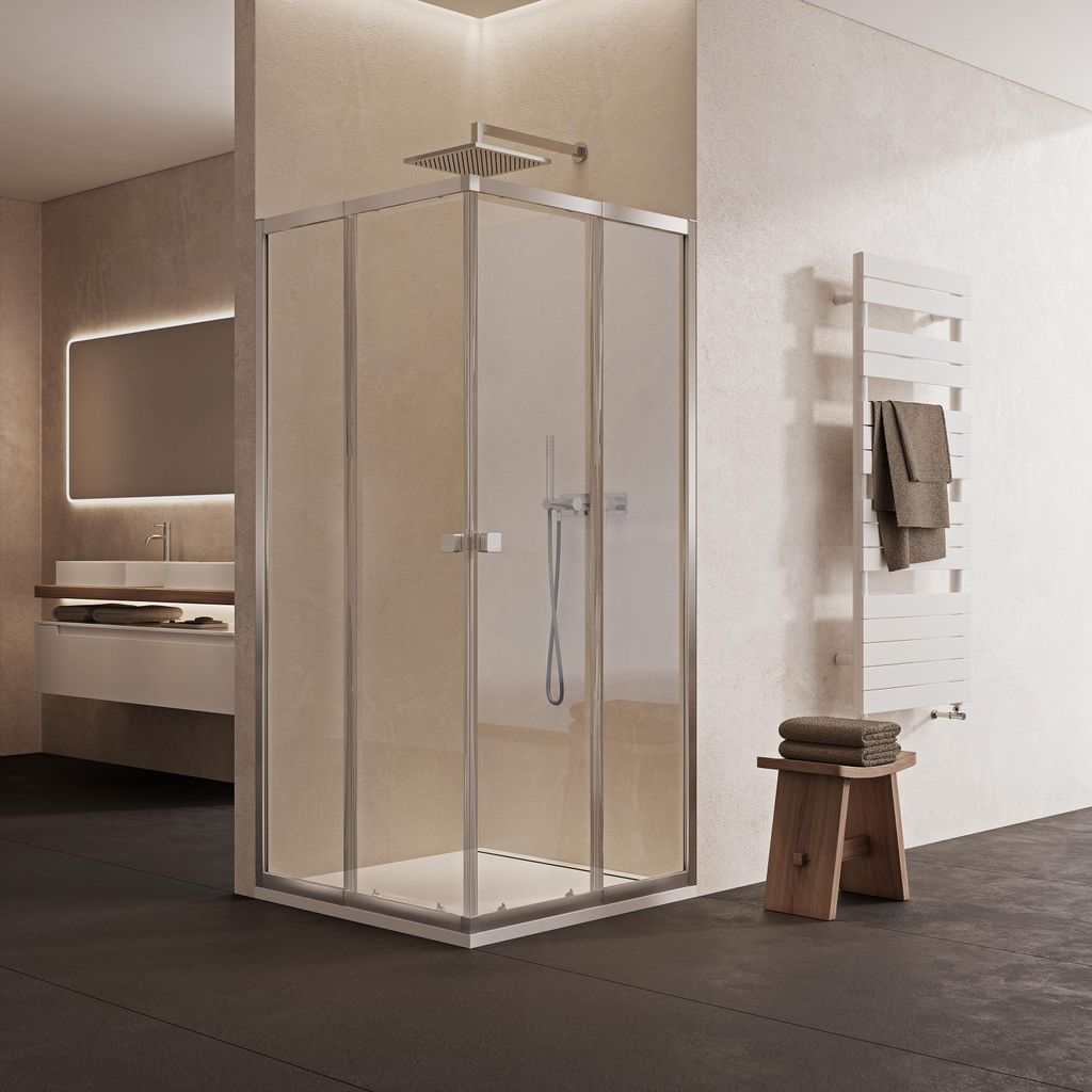 Cabina doccia 90x90 MARWELL Flexi 77-90x77-90-190 cm Doccia Immagine del prodotto 