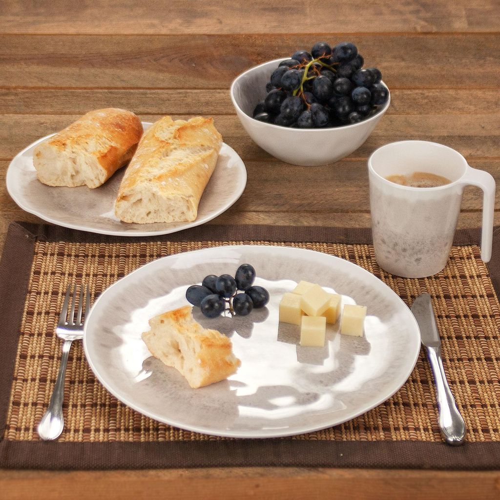 BRUNNER Set stoviglie da Campeggio (Set 16 Pezzi) per 4 Persone - Melamine Set Bluebay - in