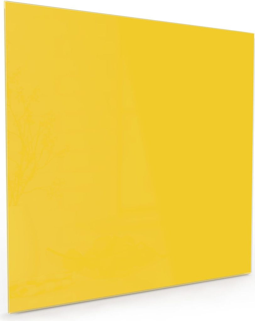 Küchenrückwand Spritzschutz Glas mit Motiv Oranger Hintergrund II 40 x 40 cm