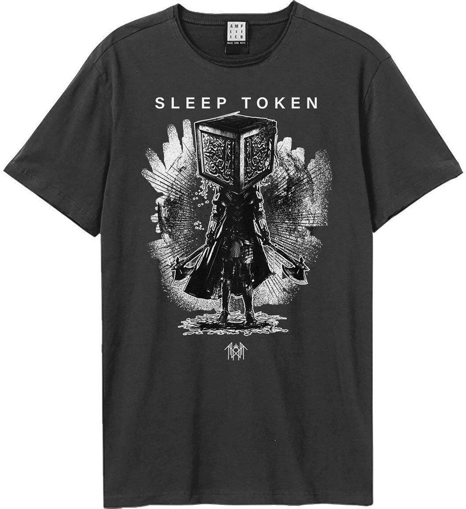 Amplified - "Axe Samarui" T-Shirt für Herren/Damen Uni GD1851 (M) (Holzkohle)
