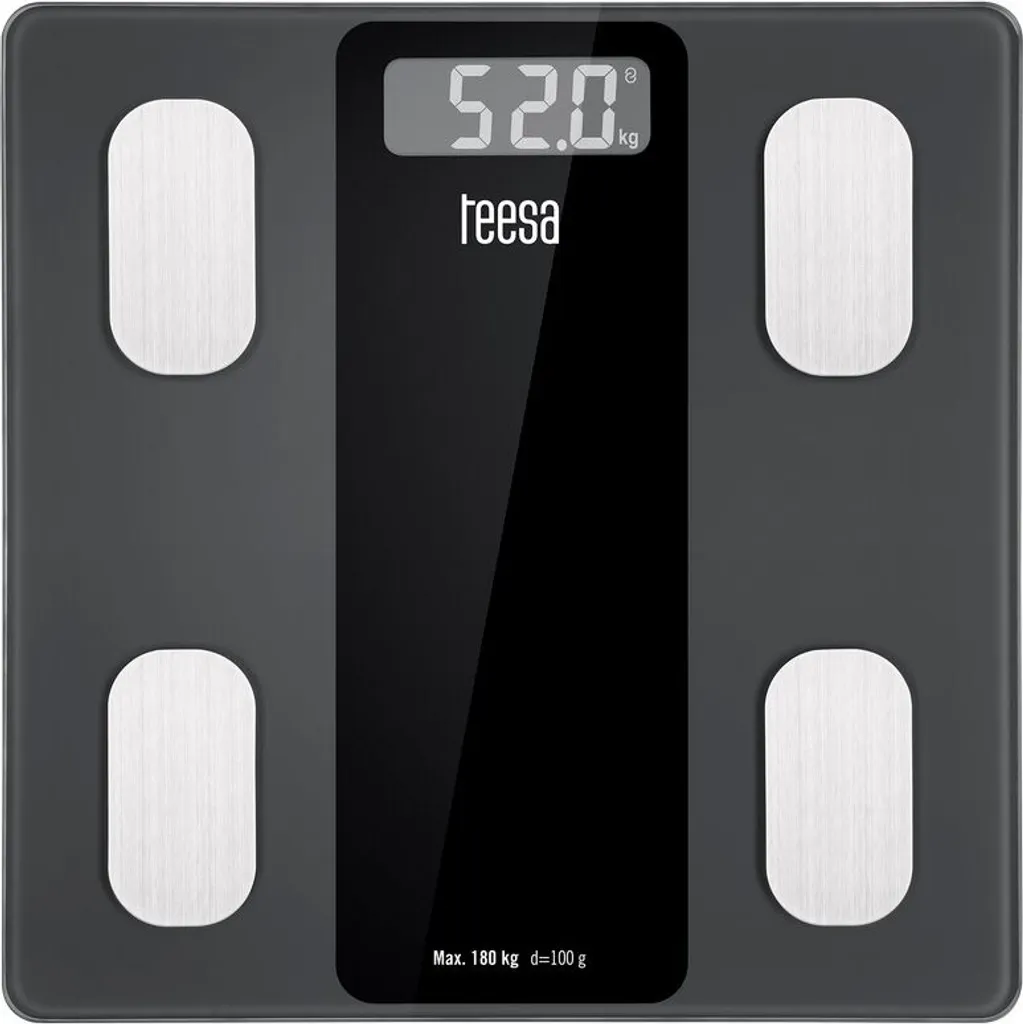 Pèse-personne analytique Bluetooth Teesa TSA0813 gris haute précision