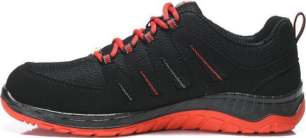 Elten Halbschuh MADDOX Low ESD, schwarz-rot, S3, 45 Produktbild 