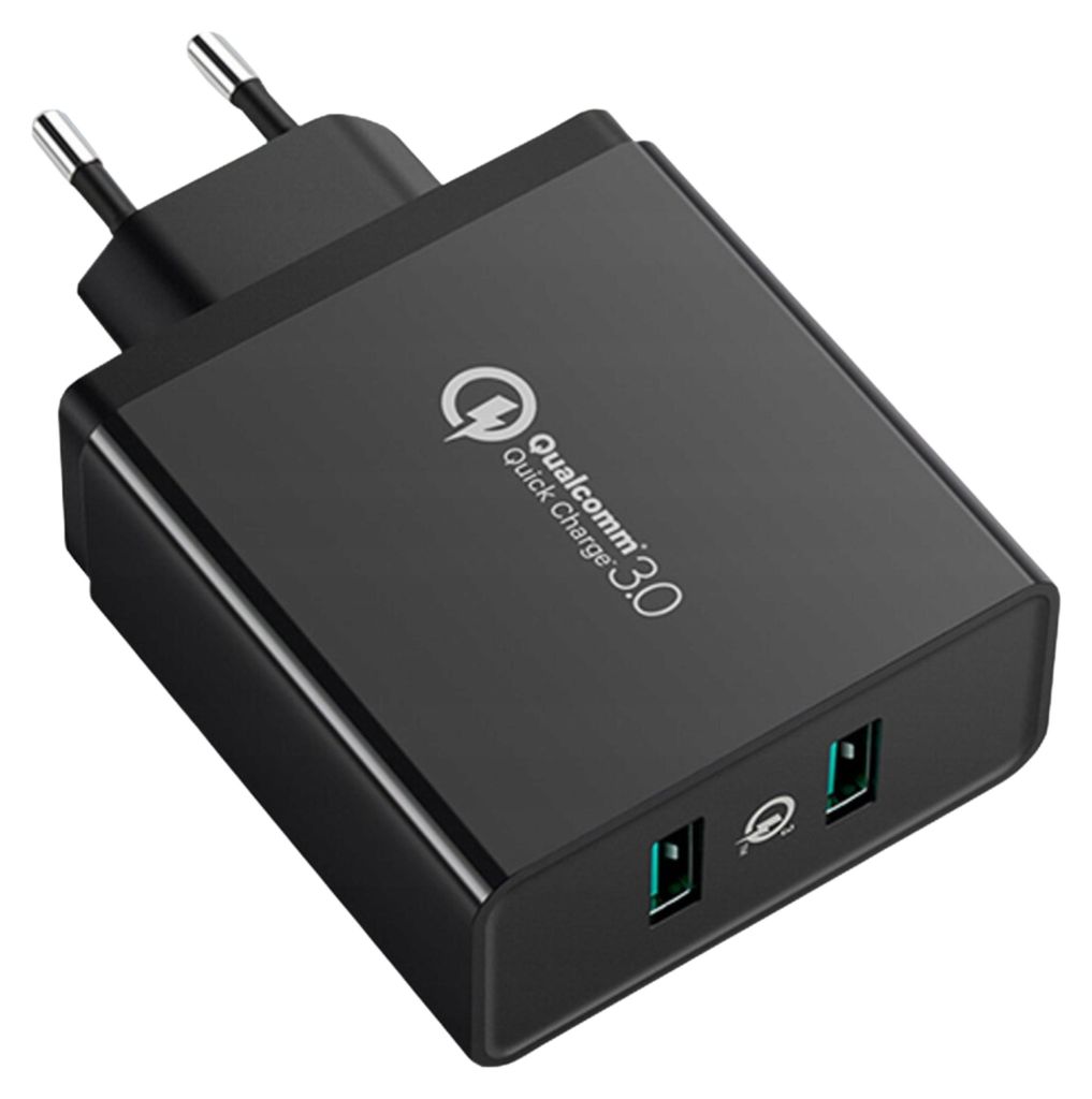 Caricabatterie Ugreen Cd161 2Xusb-A, 18W, Pd3.0, Eu (nero) Immagine del prodotto 