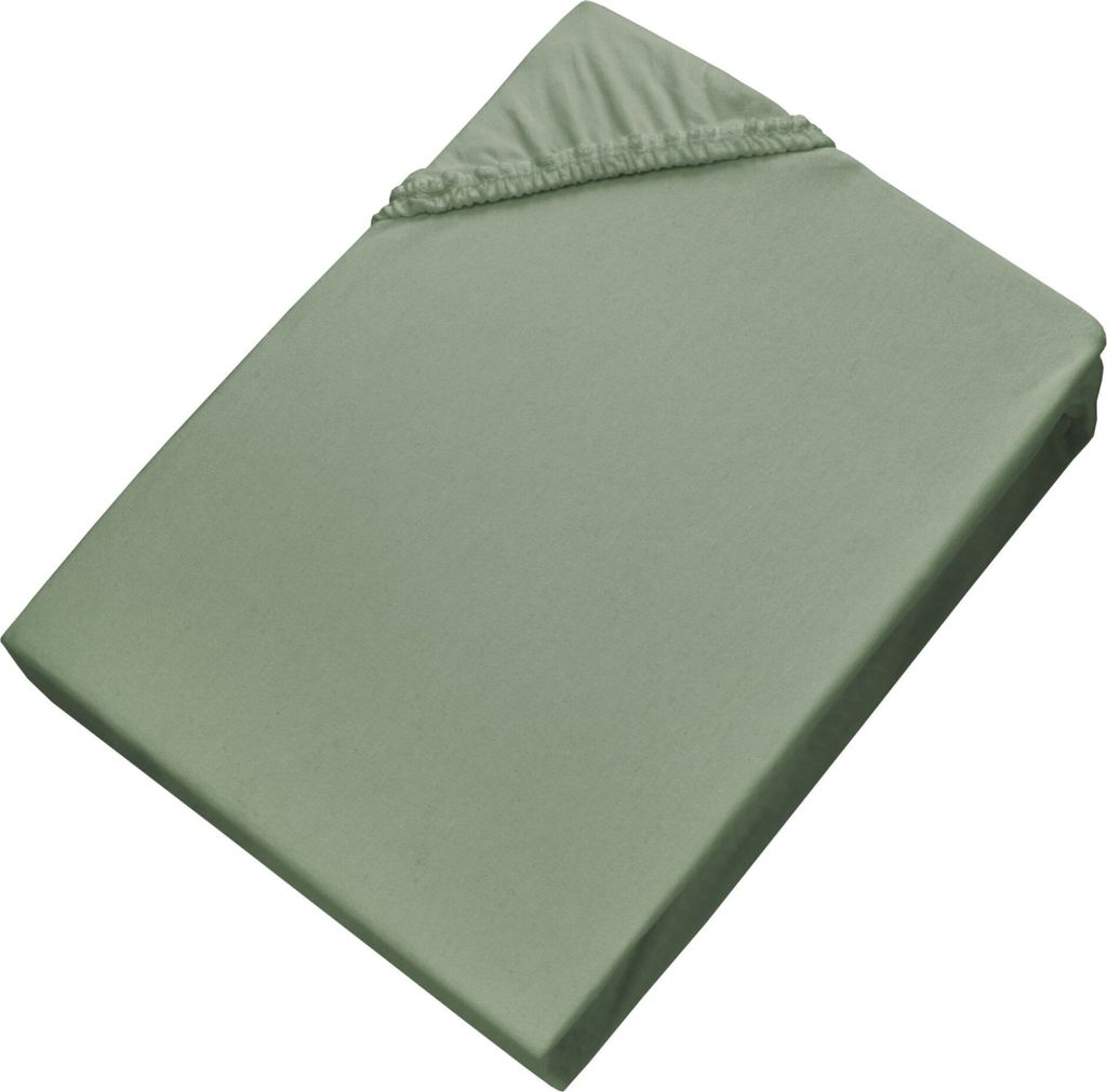 SCHÖNER WOHNEN-Kollektion Spannbettlaken BASIC Salbei 200 x 200 cm