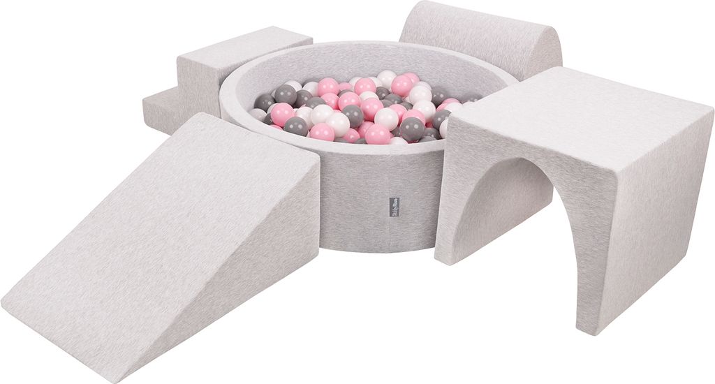 KiddyMoon Mäkké penové ihrisko pre deti s guľatým Obrázok produktu 