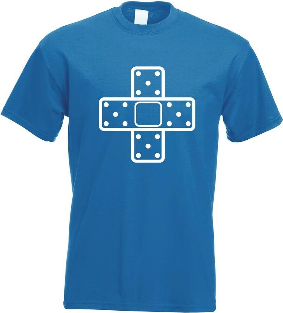 Kiwistar - T-Shirt - royal - JDM Pflaster Motiv 2 Motiv Bedruckt Funshirt Design Print - mit Motiv Bedruckt - Funshirt Design - Sport - Freizeit - ...