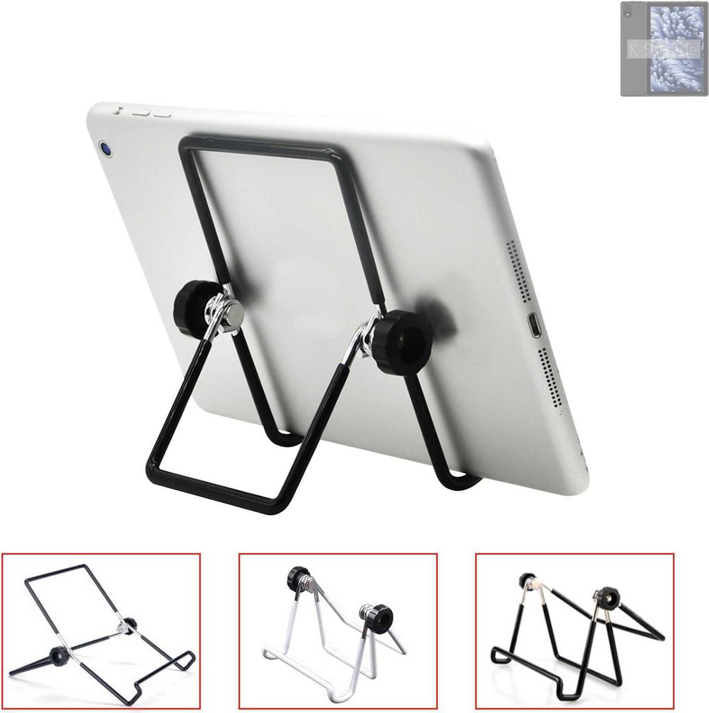 K-S-Trade Tablet-Ständer Tablet-Halterung Tablet-Aufsteller kompatibel mit Doogee U10 Pro faltbarer Tischständer Tablet Halterung