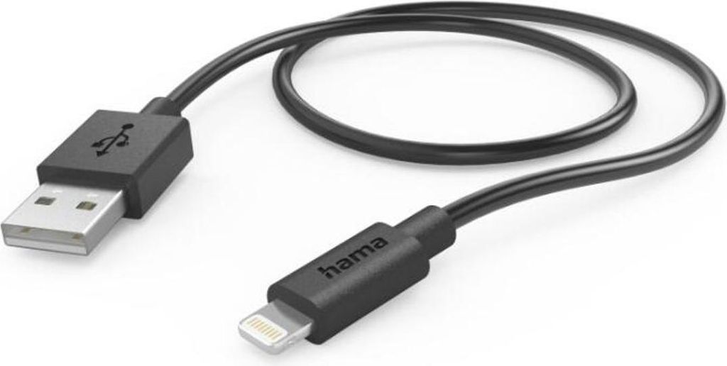 Hama 00187256, 0,75 m, Lightning, USB A, Männlich, Männlich, Grün