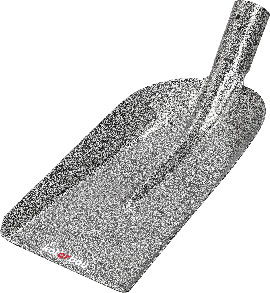 KOTARBAU® Robusta pala da scavo per cavi 270 x 183 mm Pala da giardino per diametro del gambo 38 mm Pala in acciaio per la raccolta di materiale sfuso SENZA SPALLA