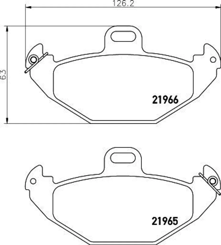 Plaquettes de frein HELLA 8DB 355 019-351 pour Laguna I OE 7701205491