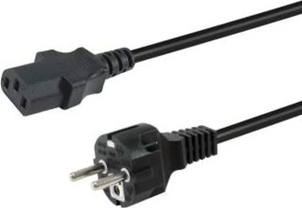 Equip 112110 Cavo Alimentazione PC 1.8m CEE7/7 a IEC C13 Nero Certificato