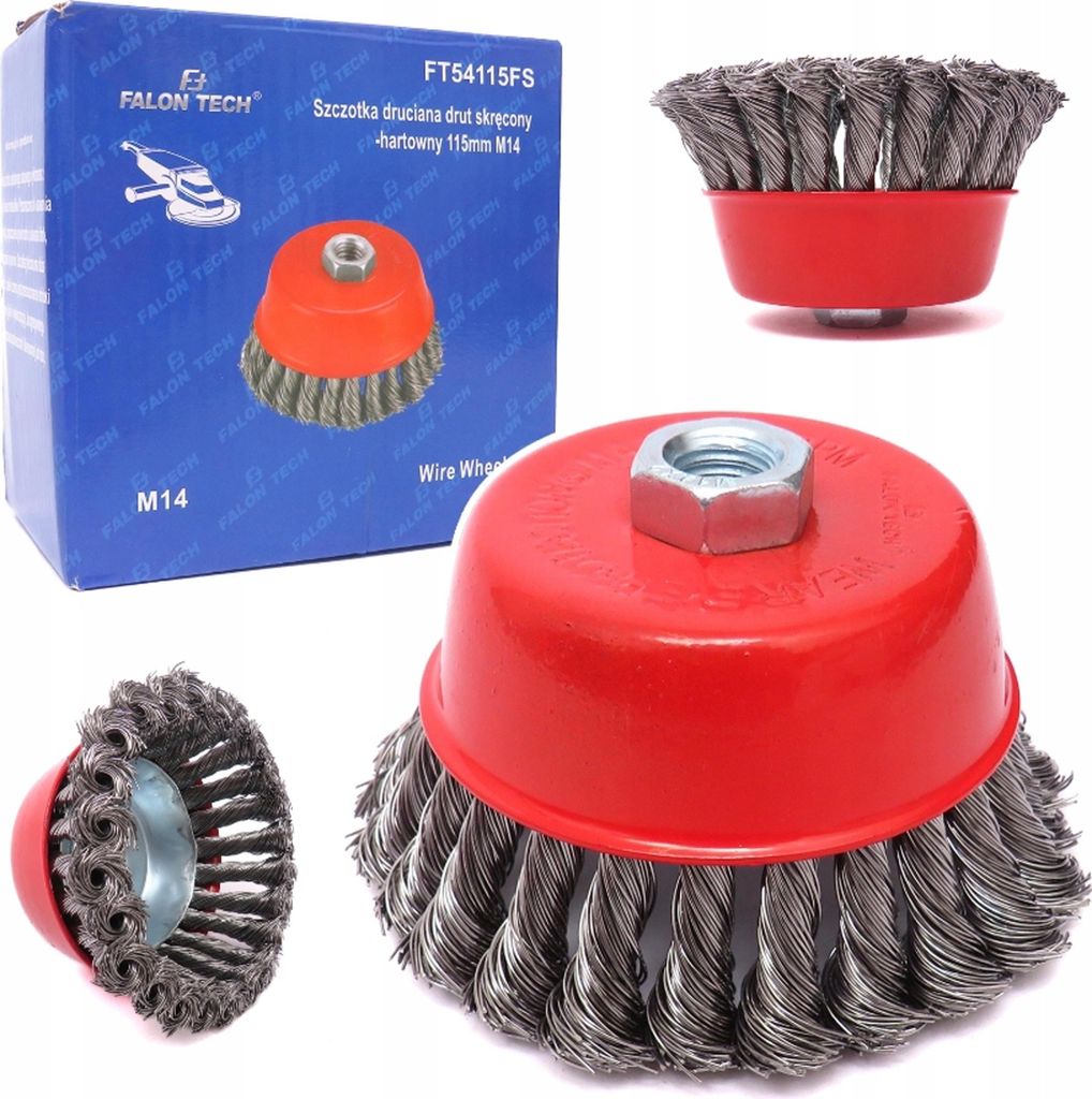 Bürste 115mm FT54115FS Reinigung von Rost, Arbeitsplatten, Metall, Holz, Farbe, Draht