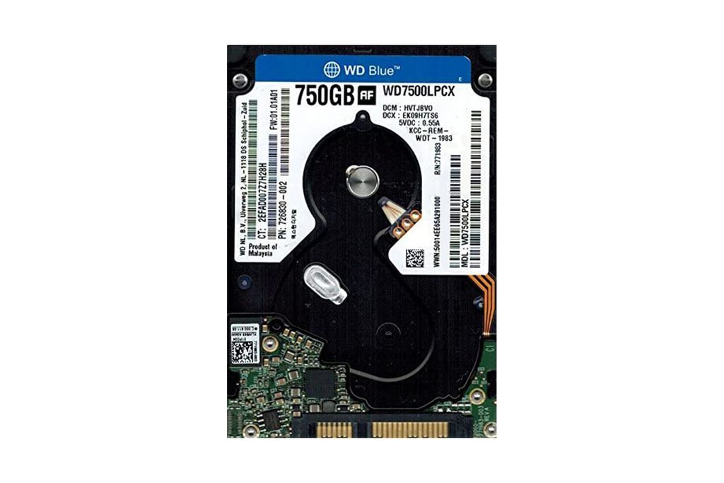 WD Blue 750 GB internal HDD 2.5' SATA 6Gb/s 5400 RPM 16 MB Cache WD7500LPCX