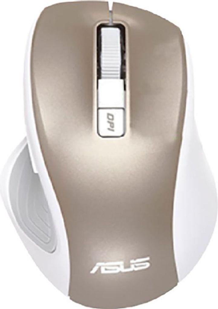 ASUS MW202, rechts, IR LED, RF Wireless, 4000 DPI, Gold Produktbild 