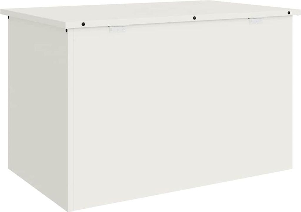 Außenlagerbox Weiß 80 x 50,5 x 50 cm Stahl