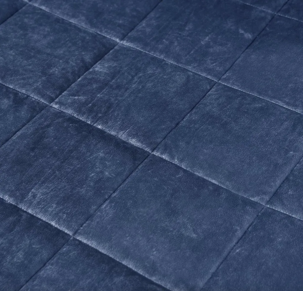 Happyment Weighted Blanket 9kg Blu - Ottimizzazione Sonno e Stress - 6