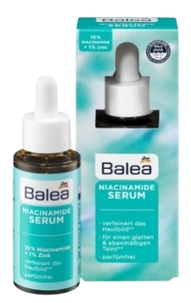 Balea 30ml Anti-Aging Pflegeserum - Hochkonzentriert und 100% Vegan - Germany - Für Strahlende Haut, Feinere Poren und Gegen Pigmentflecken.