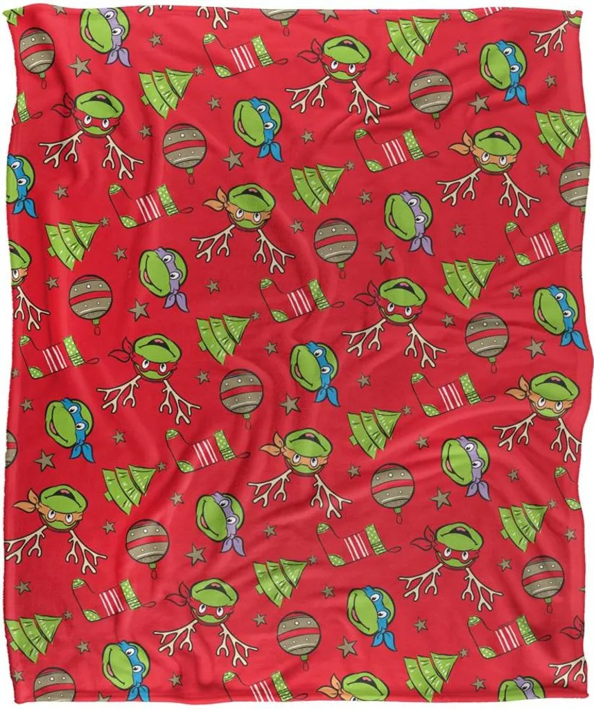 Couverture Tortues Ninja TV24872 Noël pour Soirée TV 152 x 127 cm