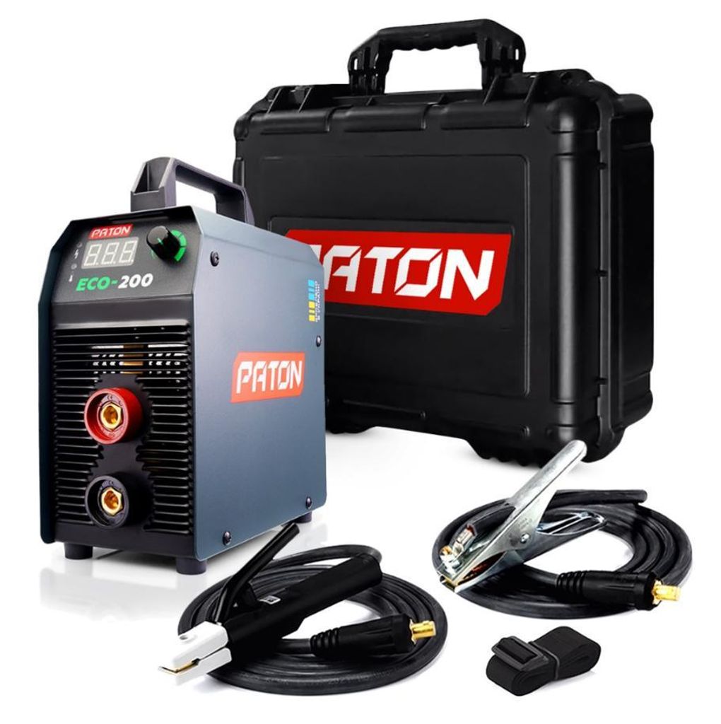 PATON MMA-Schweißgerät ECO-200-C Inverter – Schweißmaschine – Elektroden-Schweißgerät – Lichtbogenschweißgerät – 200A Ausgang – 23...