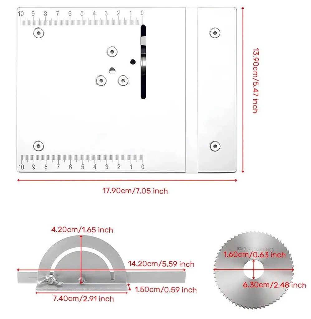 Petite scie de table électrique multifonction - Modèle horizontal - 9