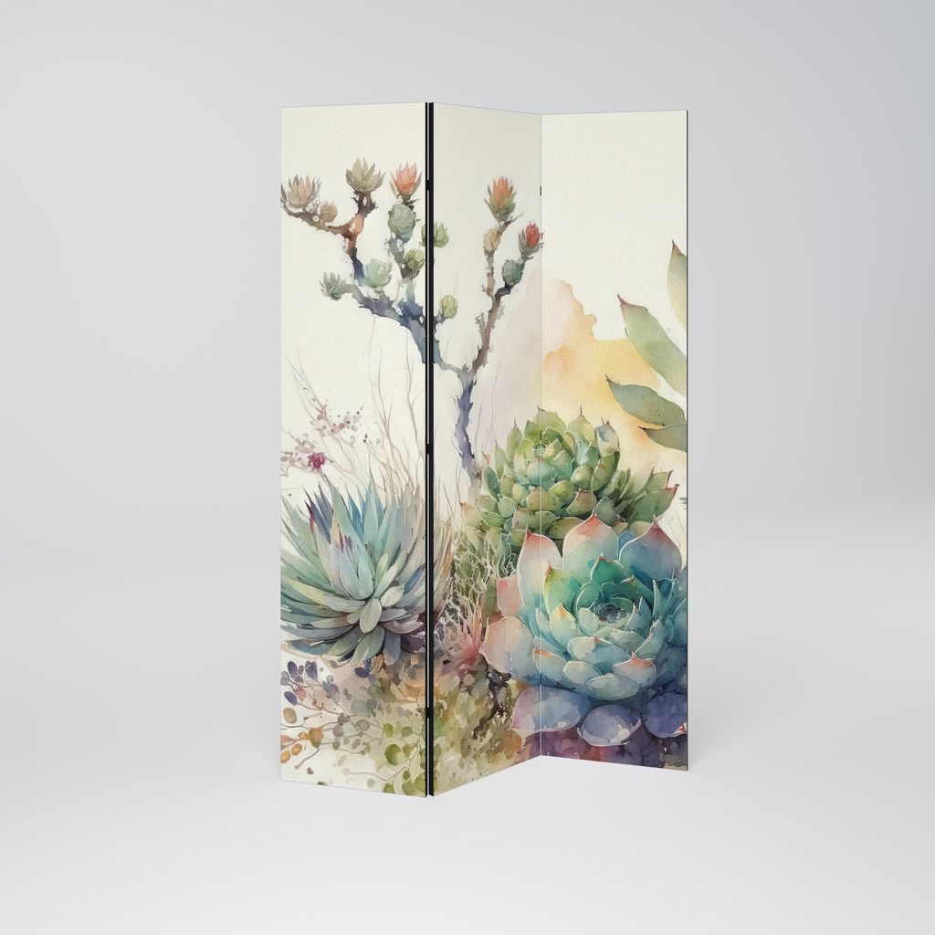 SpaceRebels Paravent Raumteiler - 3-teilig Raumtrenner, Druck 2-Seite - Raumtrenner - Trennwand Wohnung - Room Divider - Spanische Wand Deko Modern...