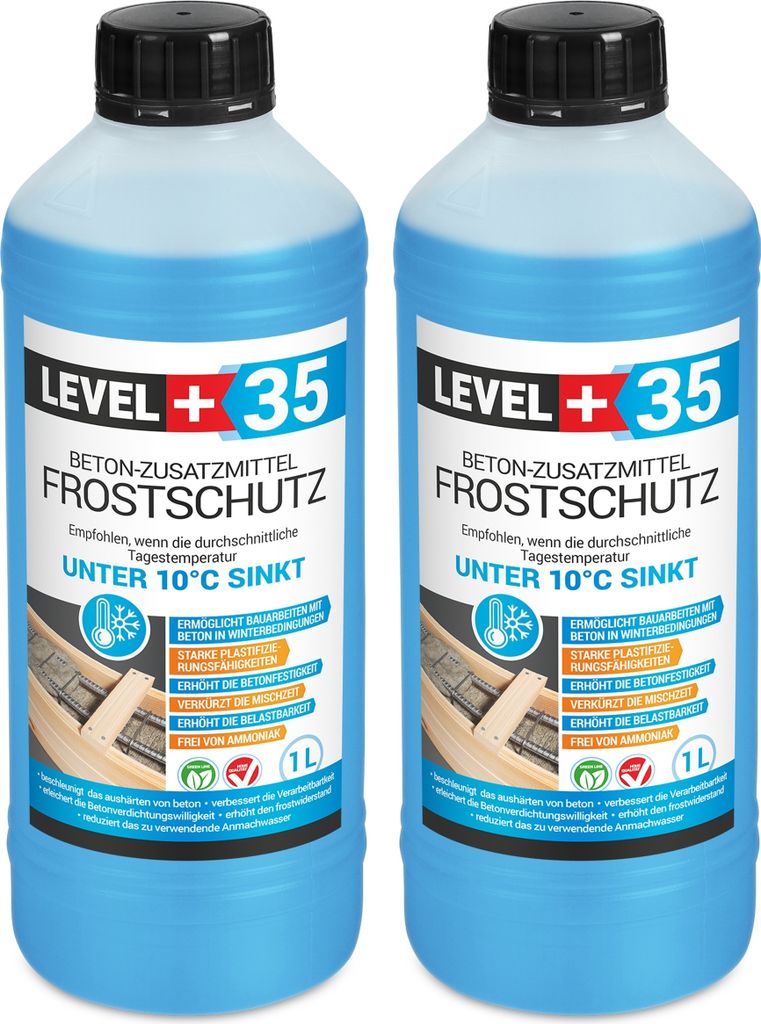 2 L Beton-Zusatzmittel Frostschutz Plastifizierer Betonverflüssiger Top HQ+ RM35