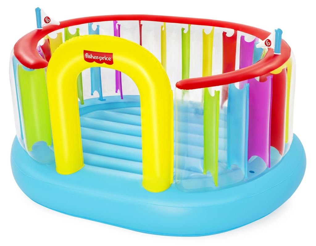Bestway Aufblasbare Hüpfburg Fisher-Price Springburg Kinderspaß 226x178x132 cm