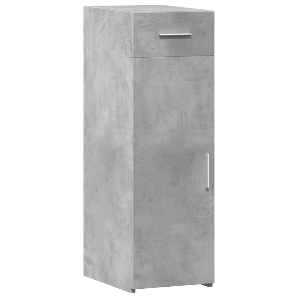 SYFAX Credenza Ufficio Grigio Cemento 30x42,5x93 Legno Multistrato PRO