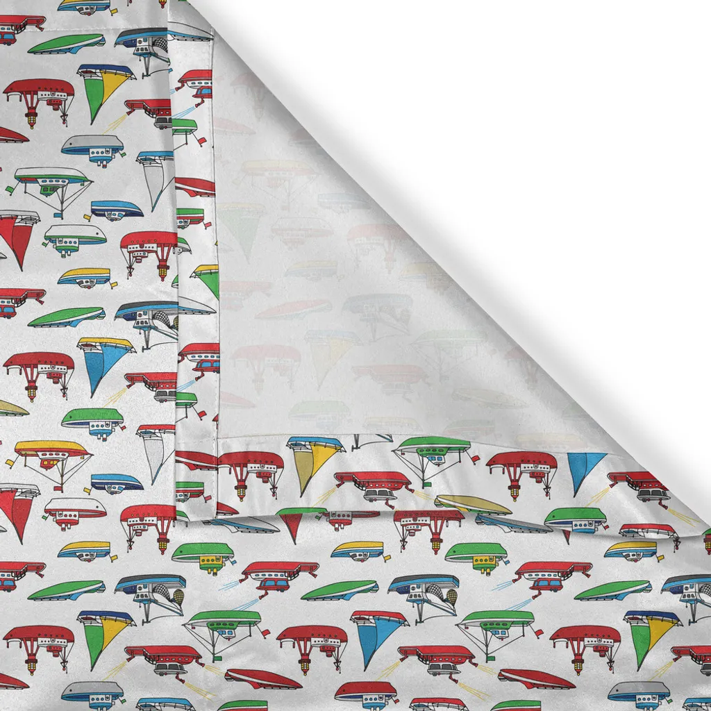 ABAKUHAUS Tenda con occhielli nautica, mazzo di contenitori colorati motoscafo peschereccio peschereccio a strascico concetto di imbarcazione, tende decorative a 2 pannelli per finestre, 280 cm x 245 cm, multicolore - 6