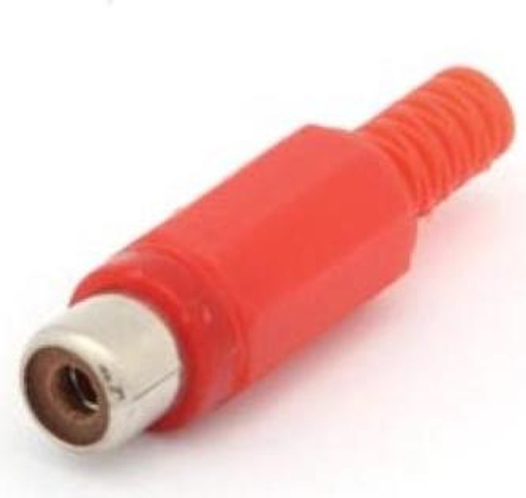 Velleman CA054R, RCA, Rot, Weiblich, Gerade, Kunststoff, 4 mm