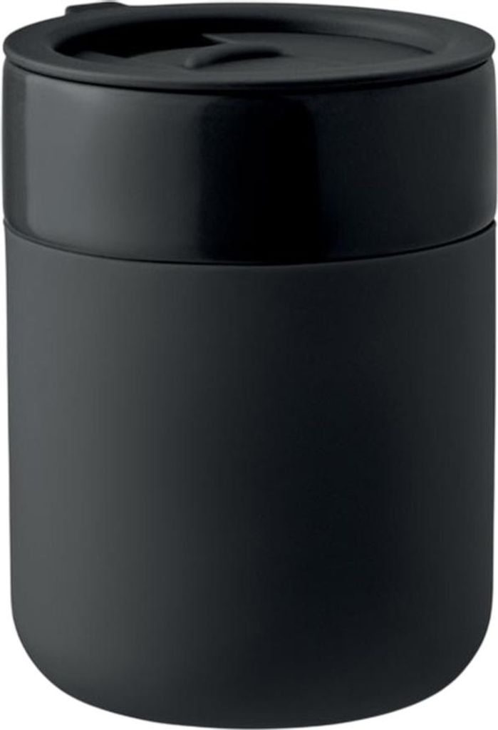 MidOcean - Trinkbecher "Qeram", Keramik, 330ml MO396 (Einheitsgröße) (Schwarz)