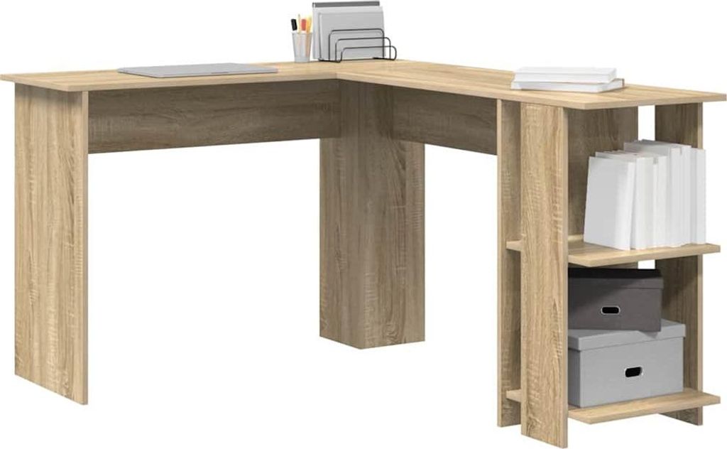 "im Sonderangebot"Büro-Möbel - CLORIS - Bürotisch - Eck-Schreibtisch Sonoma-Eiche 140 x 113,5 x 75 cm Holzwerkstoff - DEMöbel2488892