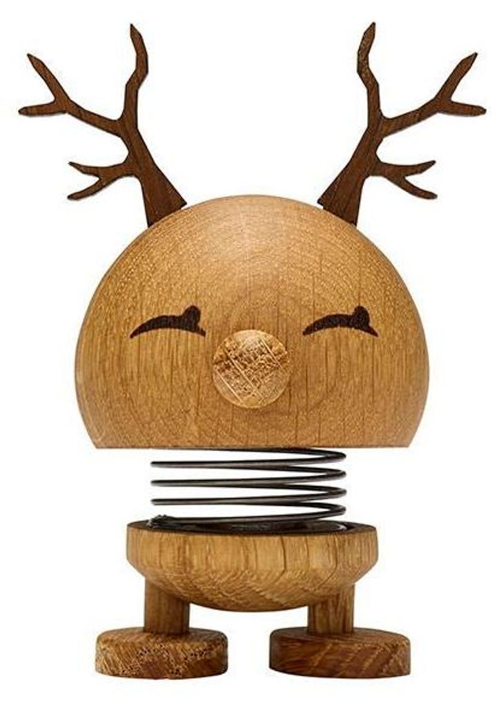 Hoptimist Wackelfigur, Motiv Reindeer Bimble aus Holz, Produktbild 