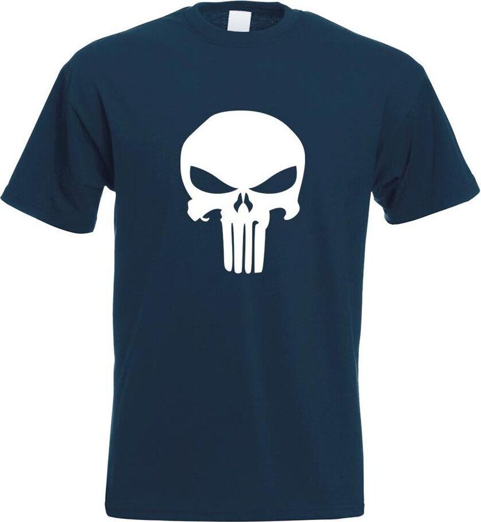 Kiwistar - T-Shirt - Navy - Totenkopf Herren Funshirt Bedruckt Design Sprüche Spruch Motive - mit Motiv Bedruckt - Funshirt Design - Sport - Freiz...