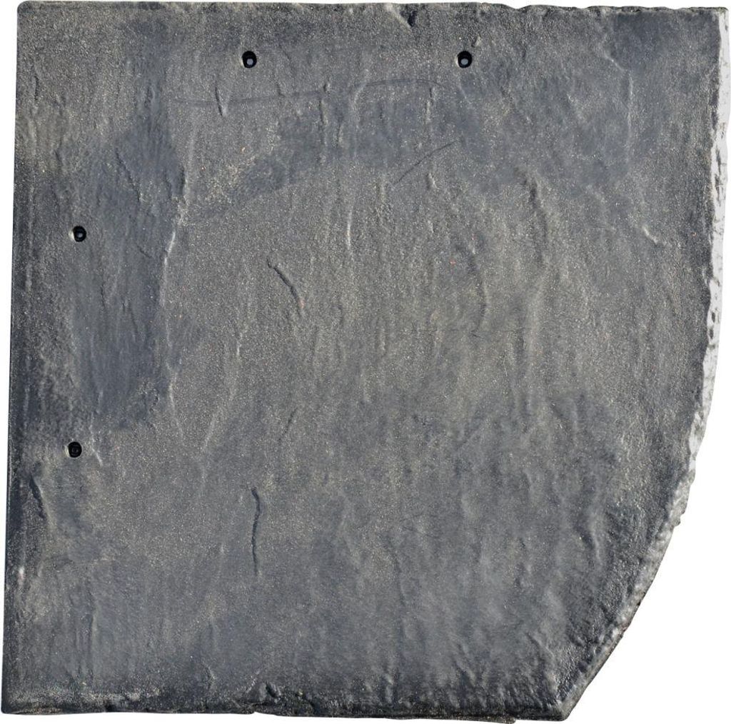 A single slate tile with a rounded corner, shown against a white background.