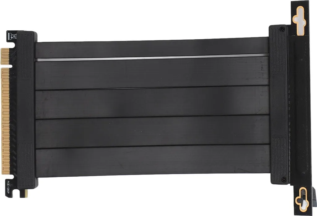 Riser PCIe 4.0 X16 coudé à 90° de 15cm blindé pour cartes RTX3090 et 3080